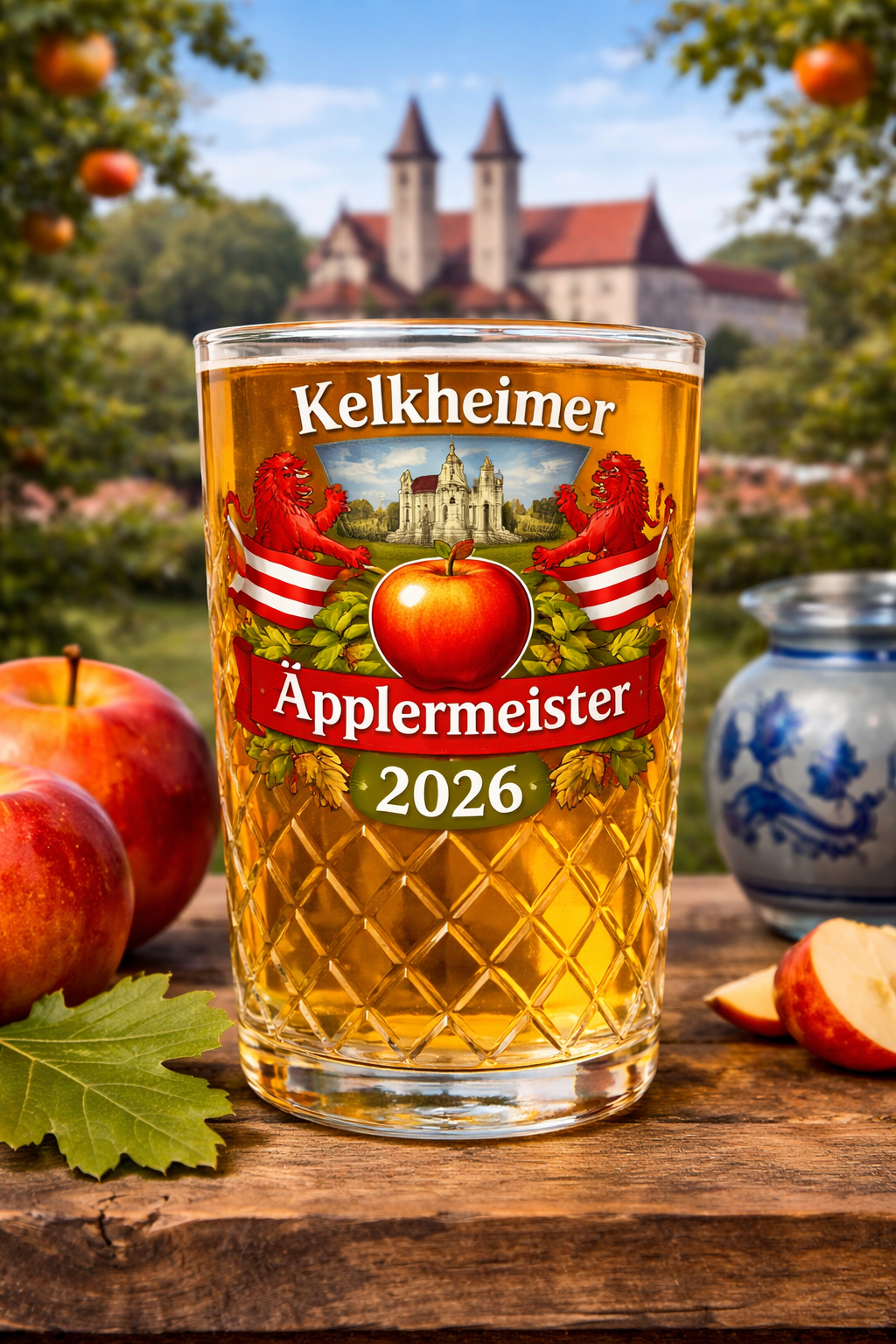 Hessischer Apfelwein im Sonnenschein