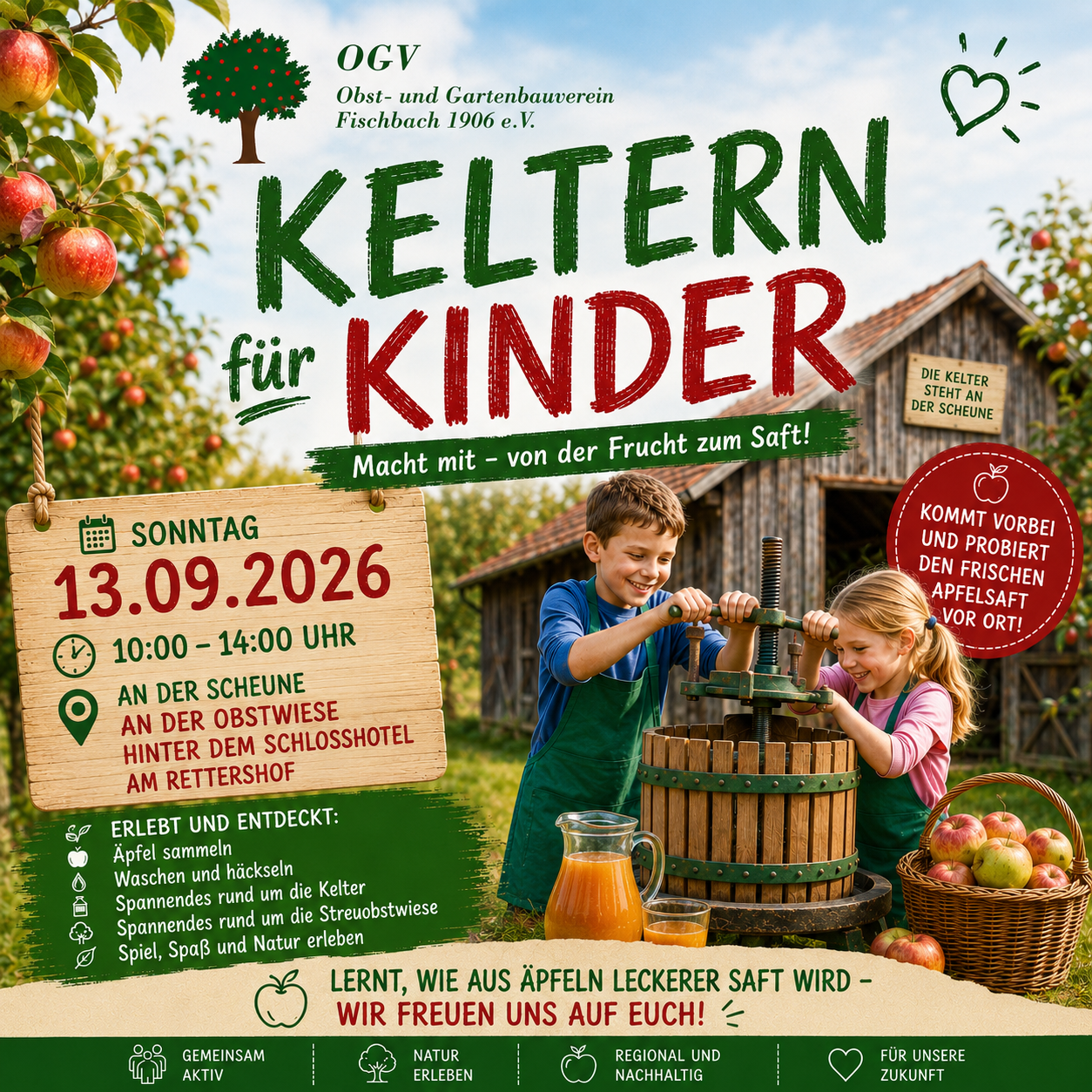 Keltern für Kinder 2026